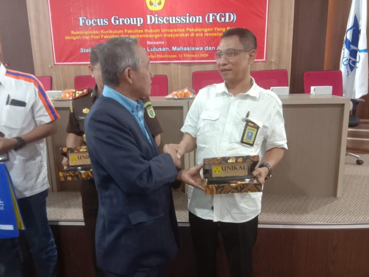 FGD Bersama Stakeholder, "Rekonstruksi Fakultas Hukum Universitas Pekalongan".