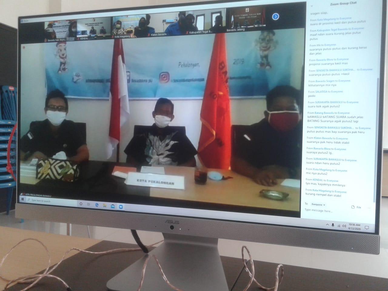 Bawaslu Provinsi Jateng Gelar Vidcon Penyelesaian Sengketa