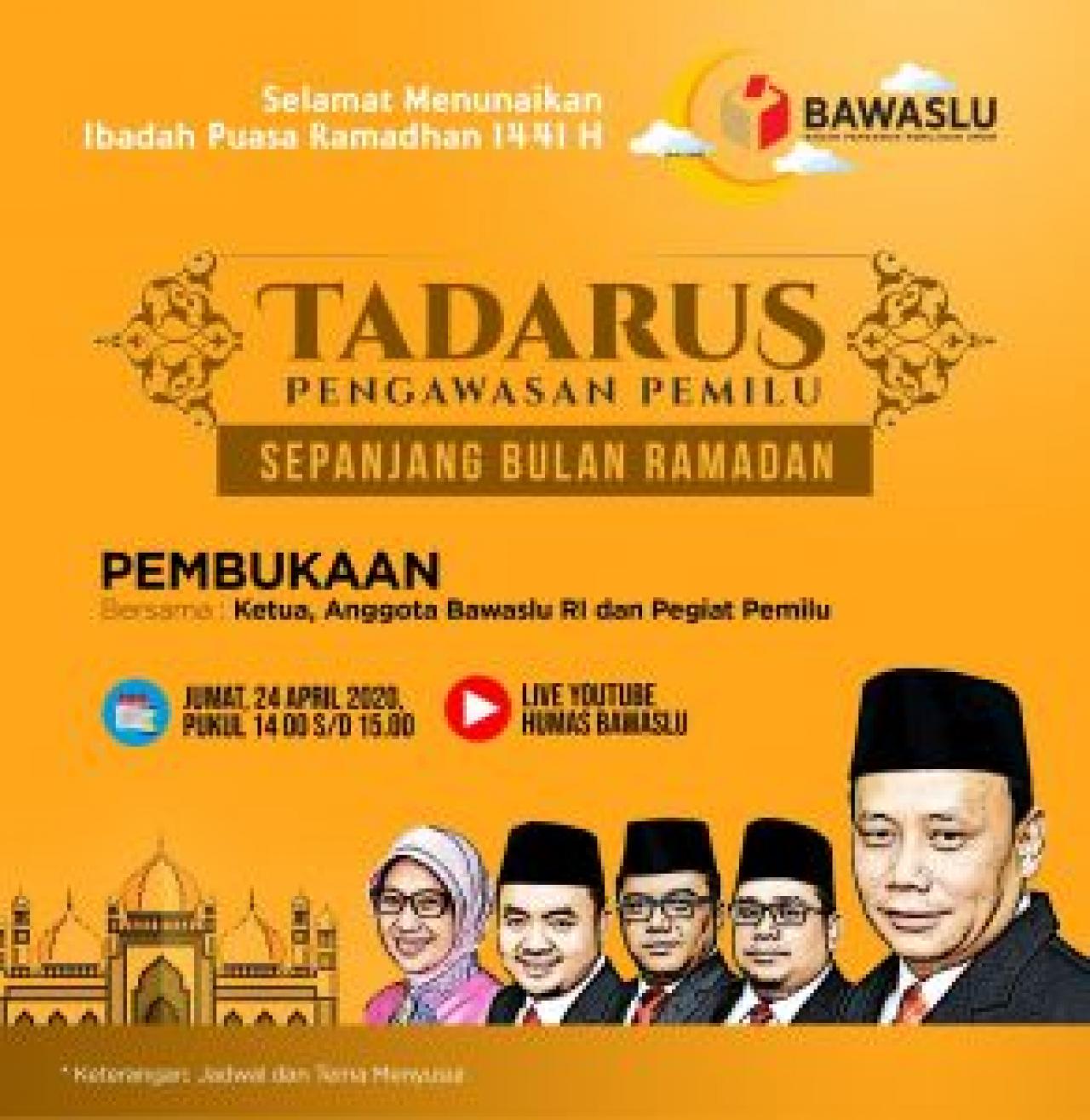 Bawaslu RI Menggelar Tadarus Pengawas Pemilu