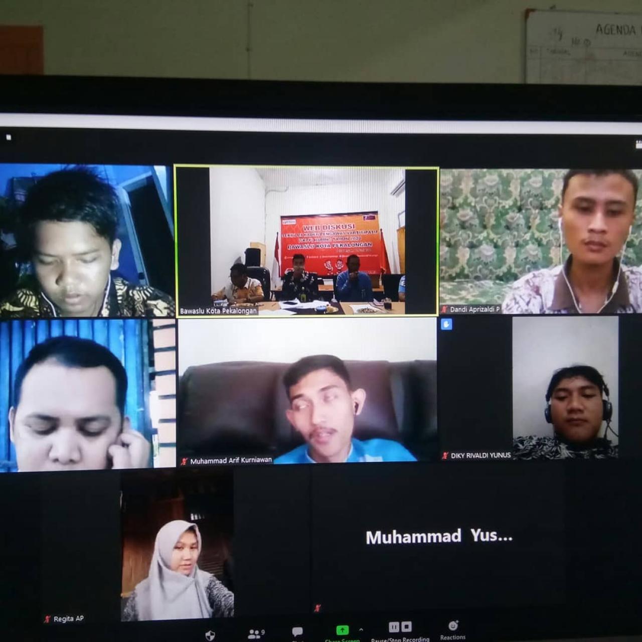 Antusiasme Tinggi, Bawaslu Kota Pekalongan Berharap Peserta SKPP Daring Dapat Berperan Didalam Masyarakat.