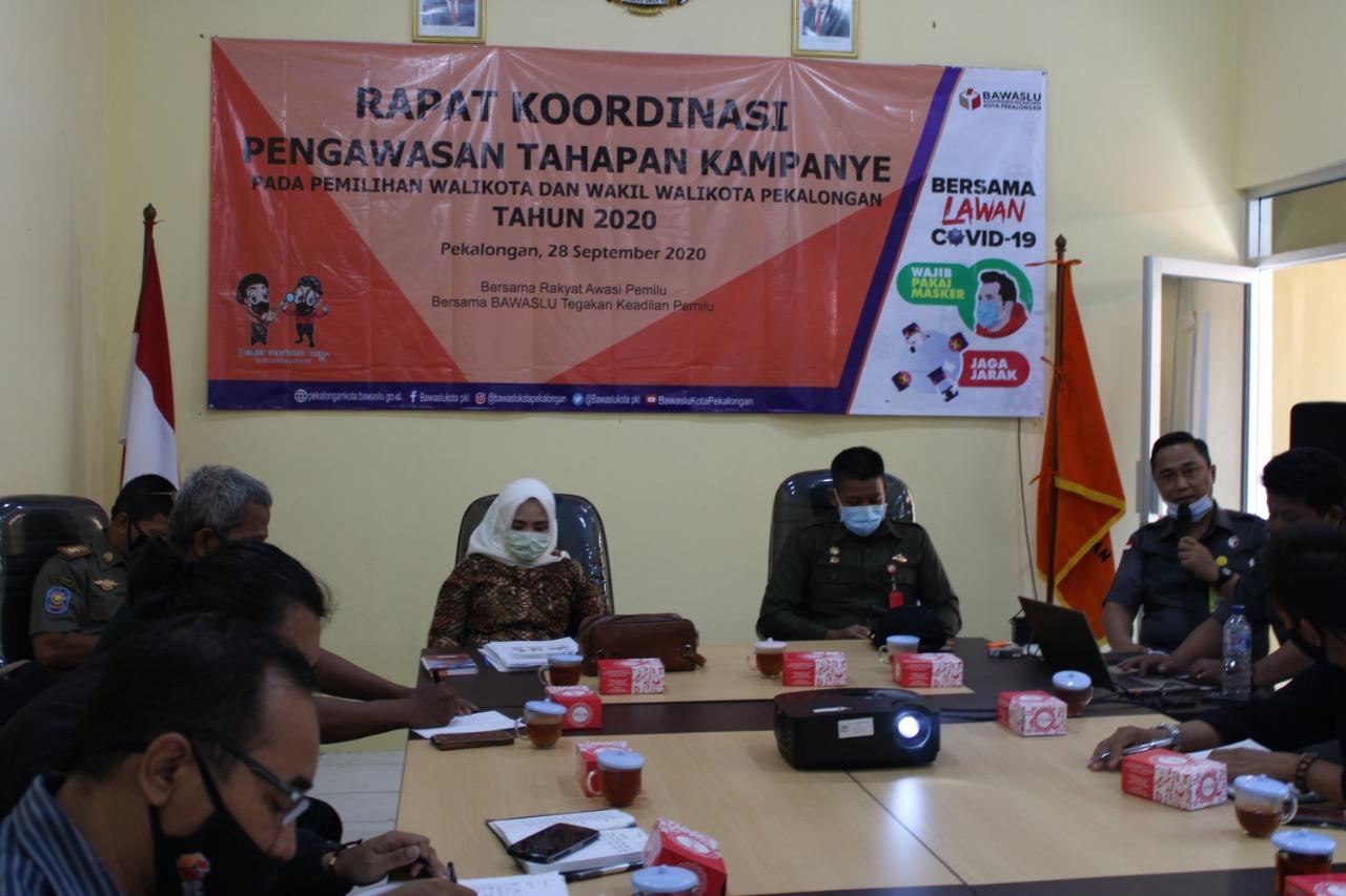 BERKOORDINASI DENGAN KPU DAN SATPOL PP GUNA MENINGKATKAN KAPASITAS JAJARAN PENGAWAS DALAM TAHAPAN KAMPANYE.