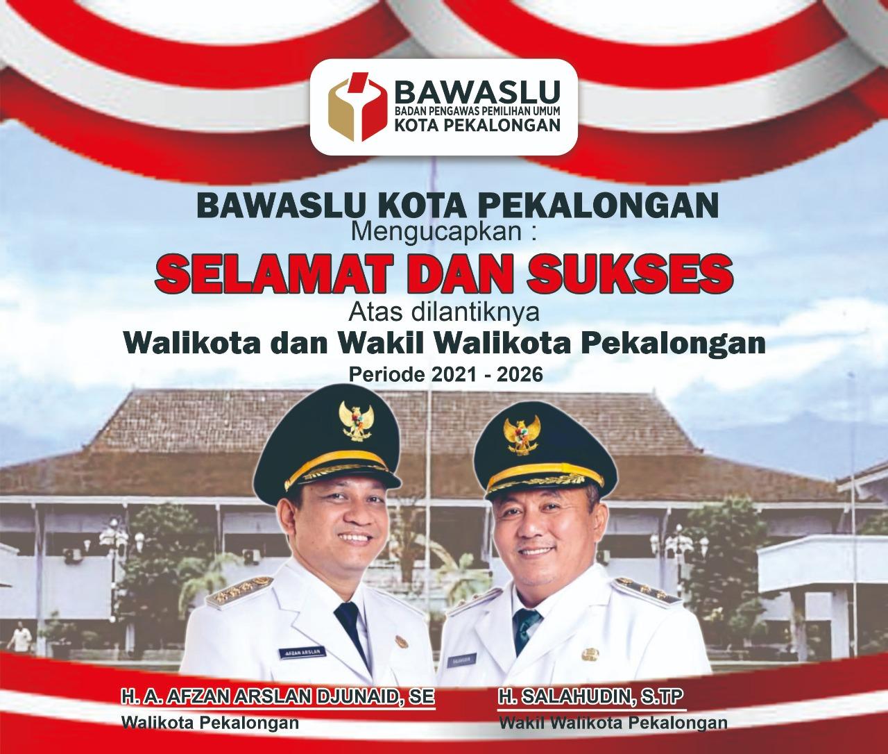 AFF - Salahudin resmi dilantik menjadi Walikota dan WakilWalikota Pekalongan.