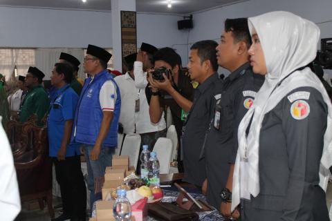 pembukaaan acara rapat pleno terbuka perngundian nomor urut Calon Walikota dan Wakil Walikota Pekalongan untuk pilkada 2024