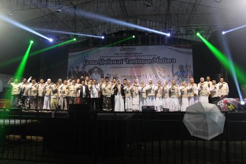 Pimpinan Bawaslu Kota Pekalongan bersama jajaran Panwascam dan PKD se-Kota Pekalongan