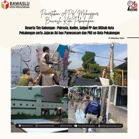 penertiban APK di Kecamatan Pekalongan Timur