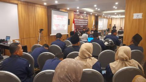 jajaran PPK se-Kota Pekalongan hadir mengikuti Rapat Pleno Terbuka