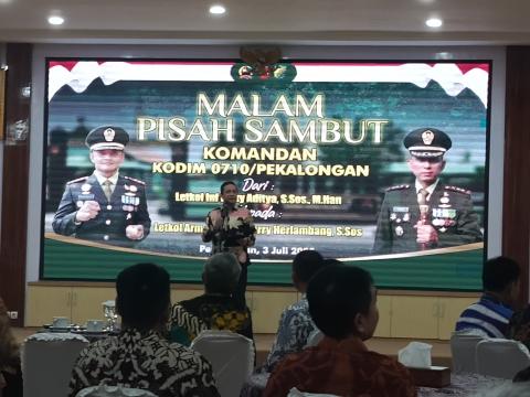 sambutan Walikota Pekalongan pada acara pisah sambut Dandim 0710/Pekalongan
