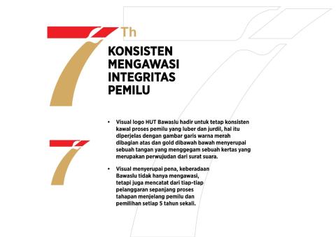 Filosofi logo ulang tahun Bawaslu Kabupaten / Kota Se-Indonesia ke-7