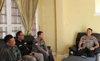 Sambut Pilwalkot Pekalongan Th 2020, Bawaslu Jalin Koordinasi Dengan Kapolres Pekalongan Kota yang Baru