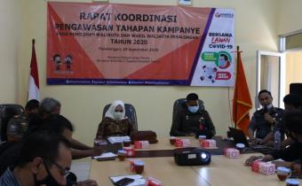 BERKOORDINASI DENGAN KPU DAN SATPOL PP GUNA MENINGKATKAN KAPASITAS JAJARAN PENGAWAS DALAM TAHAPAN KAMPANYE.