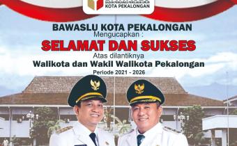 AFF - Salahudin resmi dilantik menjadi Walikota dan WakilWalikota Pekalongan.