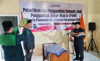 Pelantikan PAW dan Pengambilan Sumpah Jabatan