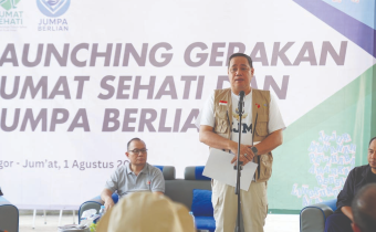 Sambutan Anggota Bawaslu RI Herwyn Malonda menjelaskan inisiatif kegiatan Jum'at Sehati dan Jum'at Jumpa Berlian